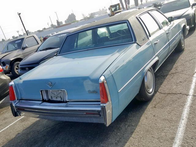 00006D69S7E627530 - 1977 CADILLAC DEVILLE TEAL photo 4