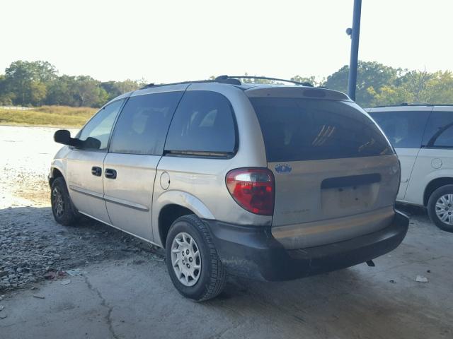 1C4GJ25B11B119893 - 2001 CHRYSLER VOYAGER SILVER photo 3