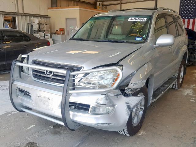 JTJBT20X830008342 - 2003 LEXUS GX 470 SILVER photo 2