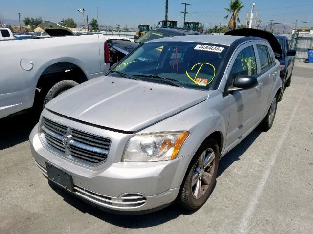 1B3CB4HA8AD661699 - 2010 DODGE CALIBER SX SILVER photo 2