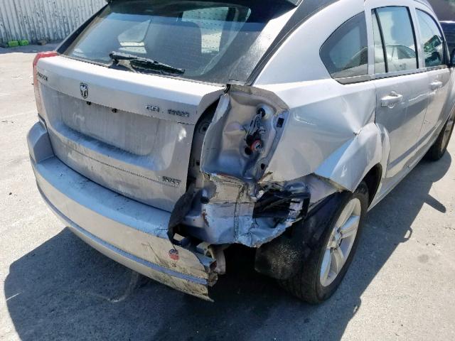 1B3CB4HA8AD661699 - 2010 DODGE CALIBER SX SILVER photo 9