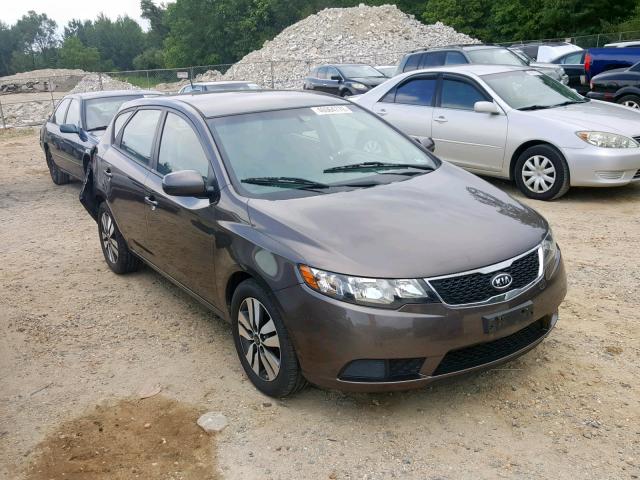 KNAFU5A21D5681321 - 2013 KIA FORTE EX BROWN photo 1