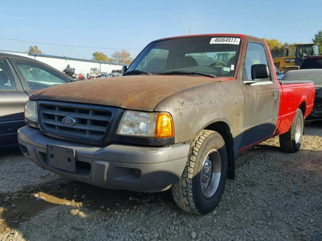 1FTYR10U71TA70760 - 2001 FORD RANGER RED photo 2