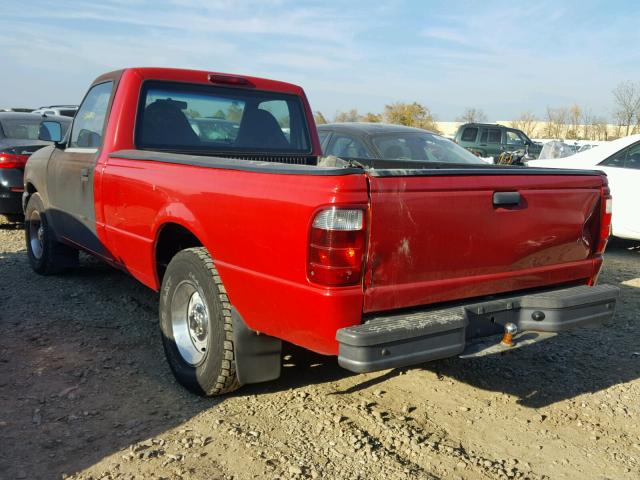 1FTYR10U71TA70760 - 2001 FORD RANGER RED photo 3