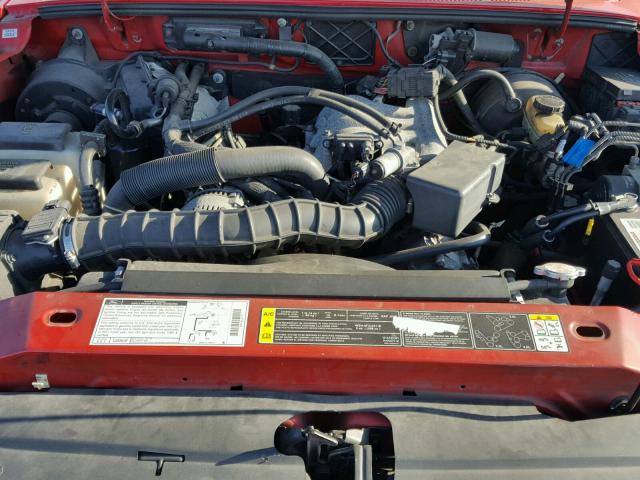 1FTYR10U71TA70760 - 2001 FORD RANGER RED photo 7