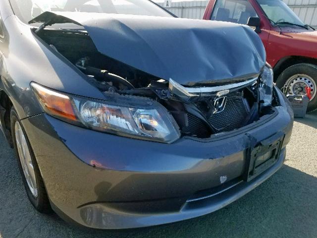 2HGFB2F61CH553897 - 2012 HONDA CIVIC HF CHARCOAL photo 9