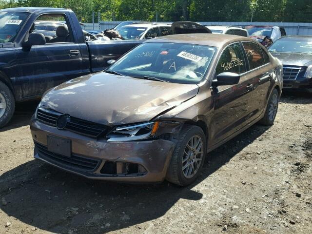 3VW1K7AJ4BM024054 - 2011 VOLKSWAGEN JETTA BASE Շագանակագույն լուսանկար 2