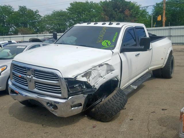 3C63RRHL5EG198994 - 2014 RAM 3500 SLT WHITE photo 2