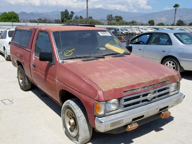 1N6SD11S9NC337613 - 1992 NISSAN TRUCK SHOR MAROON photo 1