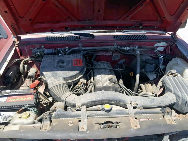 1N6SD11S9NC337613 - 1992 NISSAN TRUCK SHOR MAROON photo 7