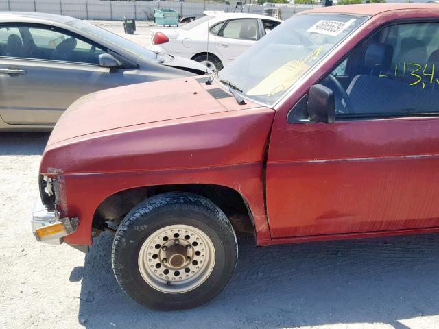 1N6SD11S9NC337613 - 1992 NISSAN TRUCK SHOR MAROON photo 9