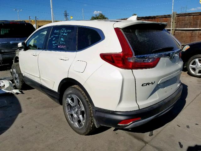 2HKRW2H84HH608873 - 2017 HONDA CR-V EXL WHITE photo 3