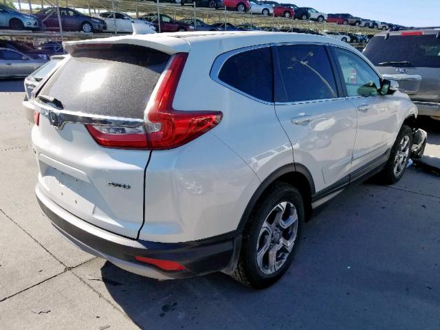 2HKRW2H84HH608873 - 2017 HONDA CR-V EXL WHITE photo 4