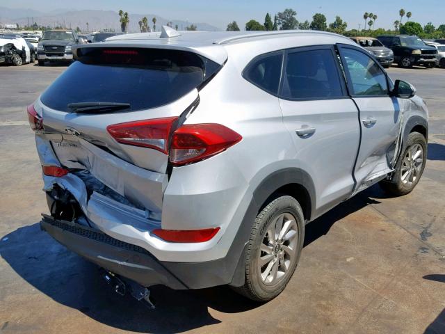 KM8J33A42HU533367 - 2017 HYUNDAI TUCSON LIM SILVER photo 4