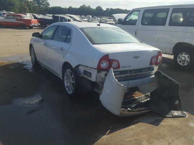 1G1ZE5E17BF106235 - 2011 CHEVROLET MALIBU LTZ WHITE photo 3