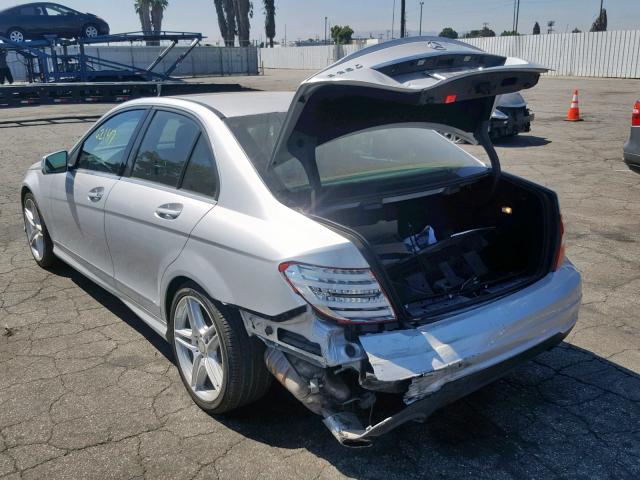 WDDGF4HB0EA942552 - 2014 MERCEDES-BENZ C 250 SILVER photo 3