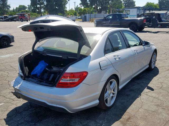 WDDGF4HB0EA942552 - 2014 MERCEDES-BENZ C 250 SILVER photo 4