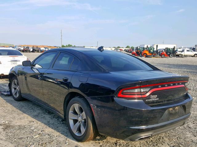 2C3CDXHG0GH297213 - 2016 DODGE CHARGER SX BLACK photo 3