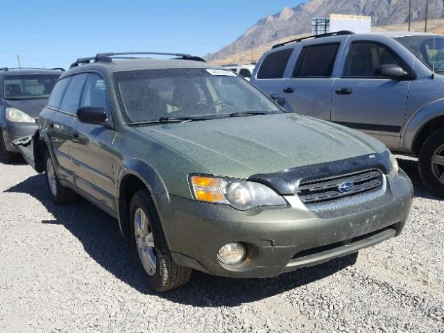 4S4BP61C157384204 - 2005 SUBARU LEGACY OUT GREEN photo 1