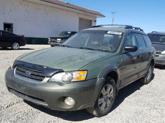 4S4BP61C157384204 - 2005 SUBARU LEGACY OUT GREEN photo 2