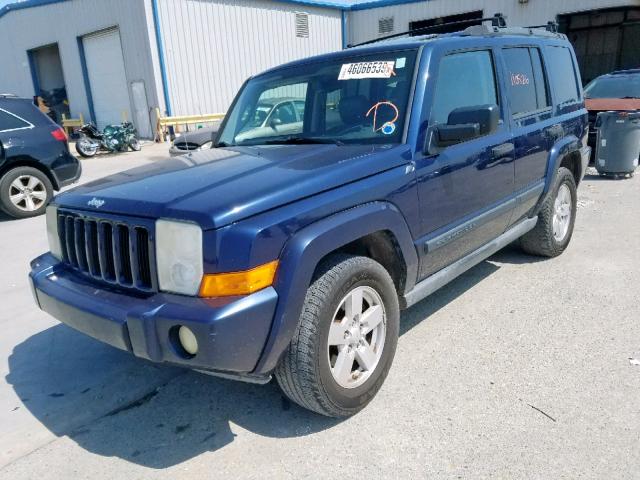 1J8HH48K16C267530 - 2006 JEEP COMMANDER BLUE photo 2