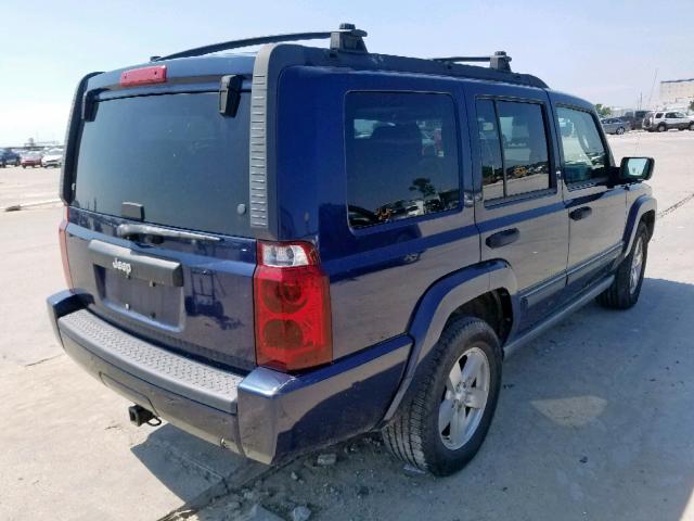 1J8HH48K16C267530 - 2006 JEEP COMMANDER BLUE photo 4