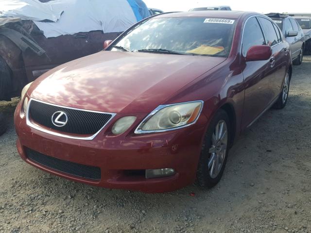 JTHBH96S065017454 - 2006 LEXUS GS 300 RED photo 2