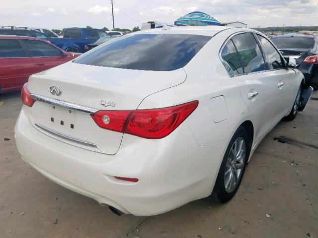 JN1EV7APXHM739265 - 2017 INFINITI Q50 PREMIU WHITE photo 4