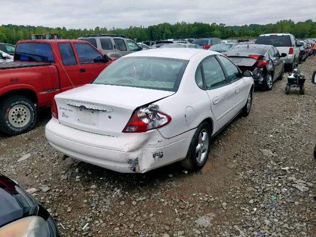 1FAFP55U21A227657 - 2001 FORD TAURUS SES WHITE photo 4