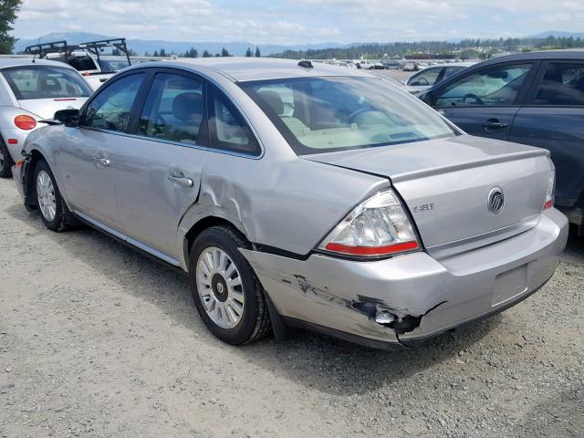 1MEHM40W38G616022 - 2008 MERCURY SABLE LUXU SILVER photo 3