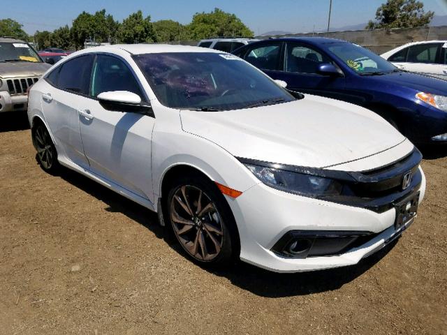 2HGFC2F83KH544440 - 2019 HONDA CIVIC SPOR WHITE photo 1