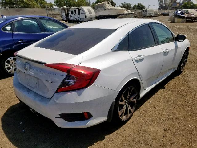 2HGFC2F83KH544440 - 2019 HONDA CIVIC SPOR WHITE photo 4