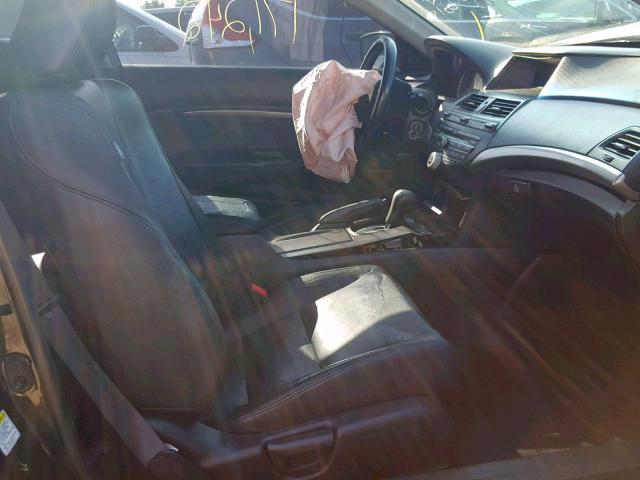 1HGCS22888A013270 - 2008 HONDA ACCORD EXL BLACK photo 5