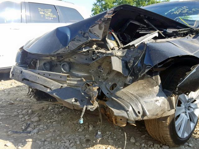 1HGCS22888A013270 - 2008 HONDA ACCORD EXL BLACK photo 9