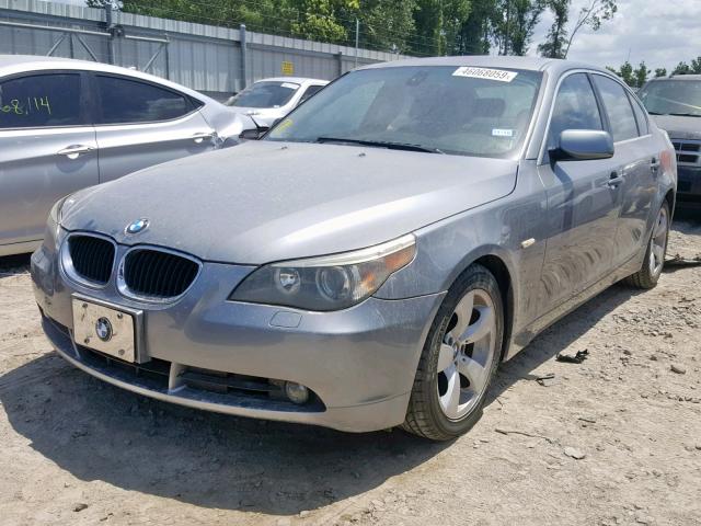 WBANE53586CK80041 - 2006 BMW 525 I SILVER photo 2