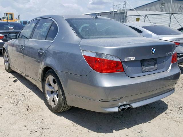 WBANE53586CK80041 - 2006 BMW 525 I SILVER photo 3