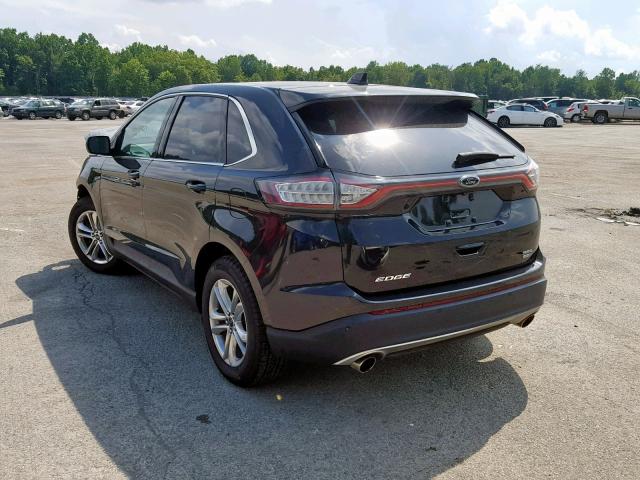 2FMTK4J91FBB88493 - 2015 FORD EDGE SEL BLACK photo 3