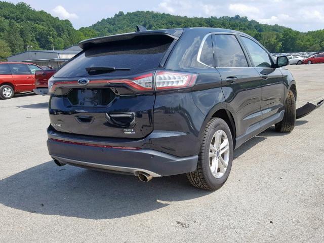 2FMTK4J91FBB88493 - 2015 FORD EDGE SEL BLACK photo 4