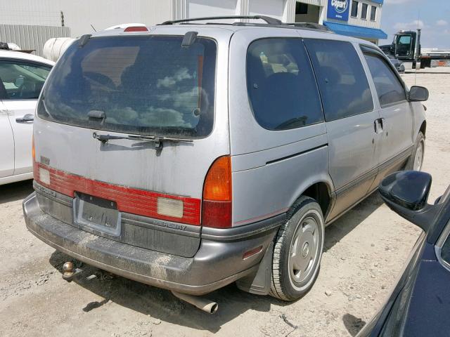 4M2DV11W7SDJ84290 - 1995 MERCURY VILLAGER SILVER photo 4