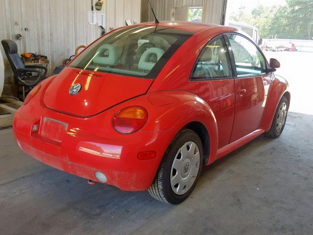 3VWCC21C0YM456076 - 2000 VOLKSWAGEN NEW BEETLE Qırmızı foto 4