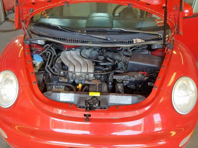 3VWCC21C0YM456076 - 2000 VOLKSWAGEN NEW BEETLE Qırmızı foto 7