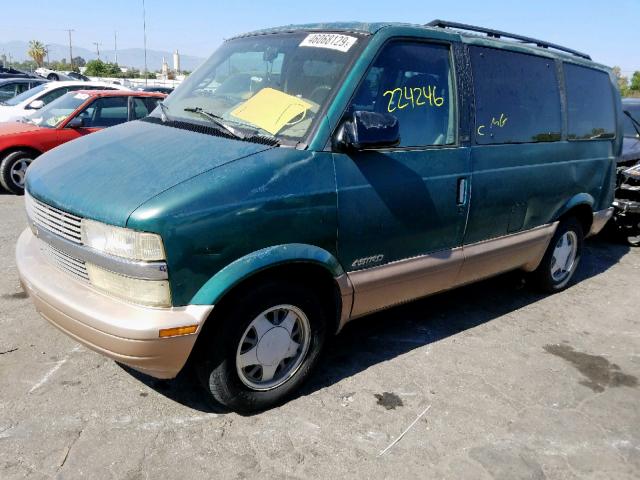 1GNDM19WXXB157978 - 1999 CHEVROLET ASTRO GREEN photo 2