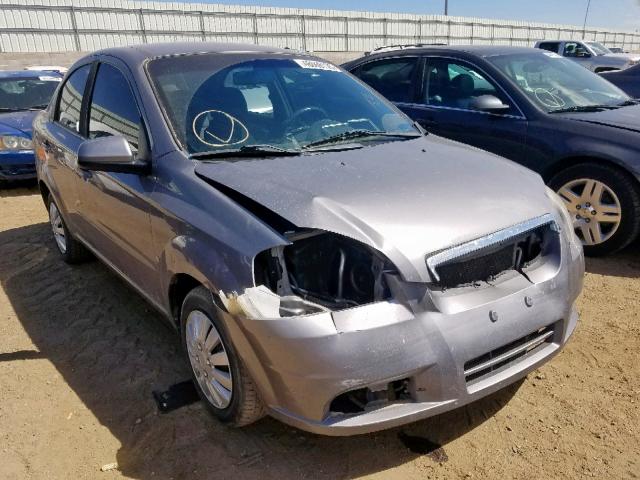 KL1TD56E89B402147 - 2009 CHEVROLET AVEO LS SILVER photo 1