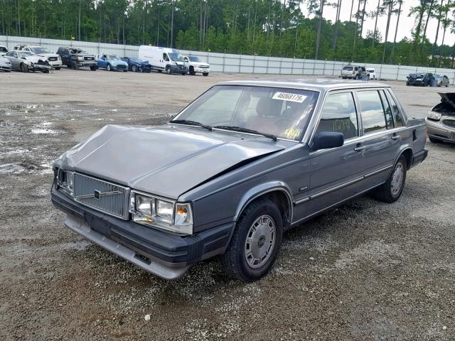 YV1FX8849H2162540 - 1987 VOLVO 740 GLE GRAY photo 2