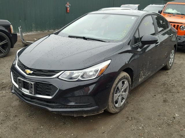 1G1BC5SM1H7244670 - 2017 CHEVROLET CRUZE LS BLACK photo 2