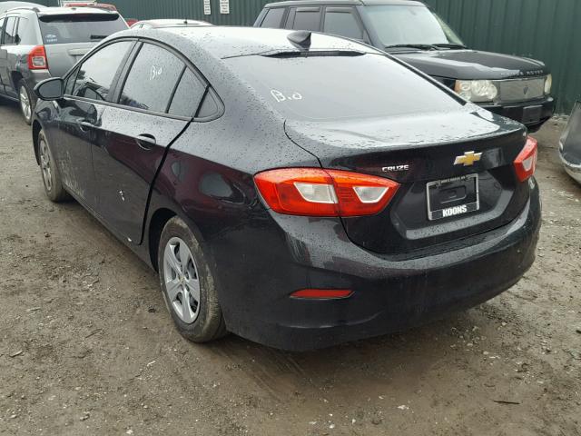 1G1BC5SM1H7244670 - 2017 CHEVROLET CRUZE LS BLACK photo 3