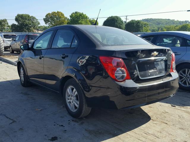 1G1JA5SH3C4216688 - 2012 CHEVROLET SONIC LS 黑色 照片 3