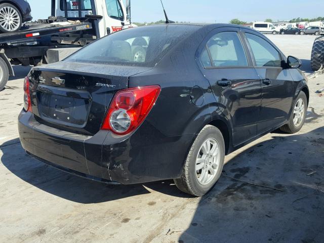 1G1JA5SH3C4216688 - 2012 CHEVROLET SONIC LS 黑色 照片 4