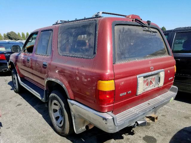 JT3VN39W1R0142147 - 1994 TOYOTA 4RUNNER VN RED photo 3