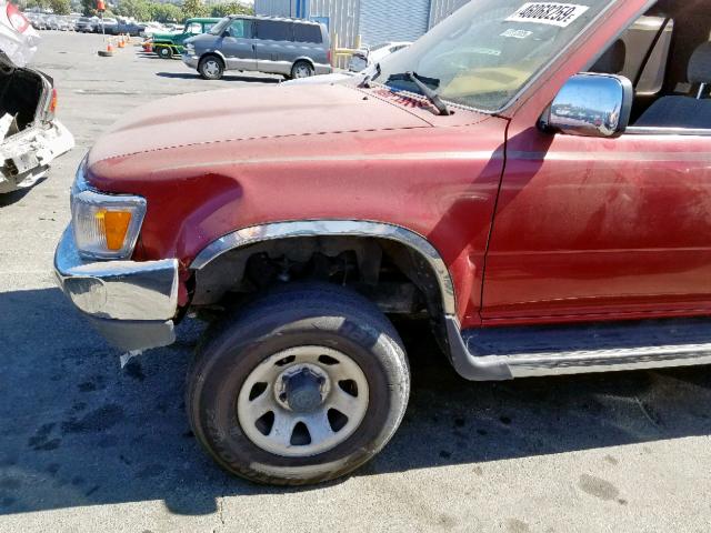 JT3VN39W1R0142147 - 1994 TOYOTA 4RUNNER VN RED photo 9